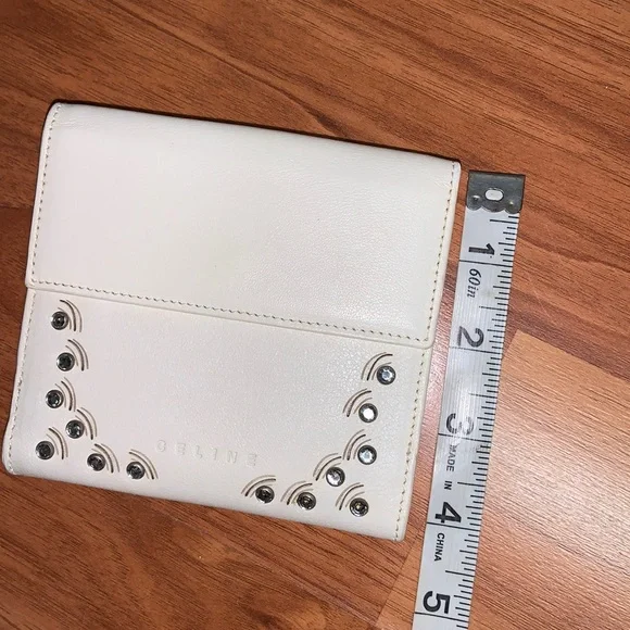 Authentic Celine Compact Rhinestone Wallet